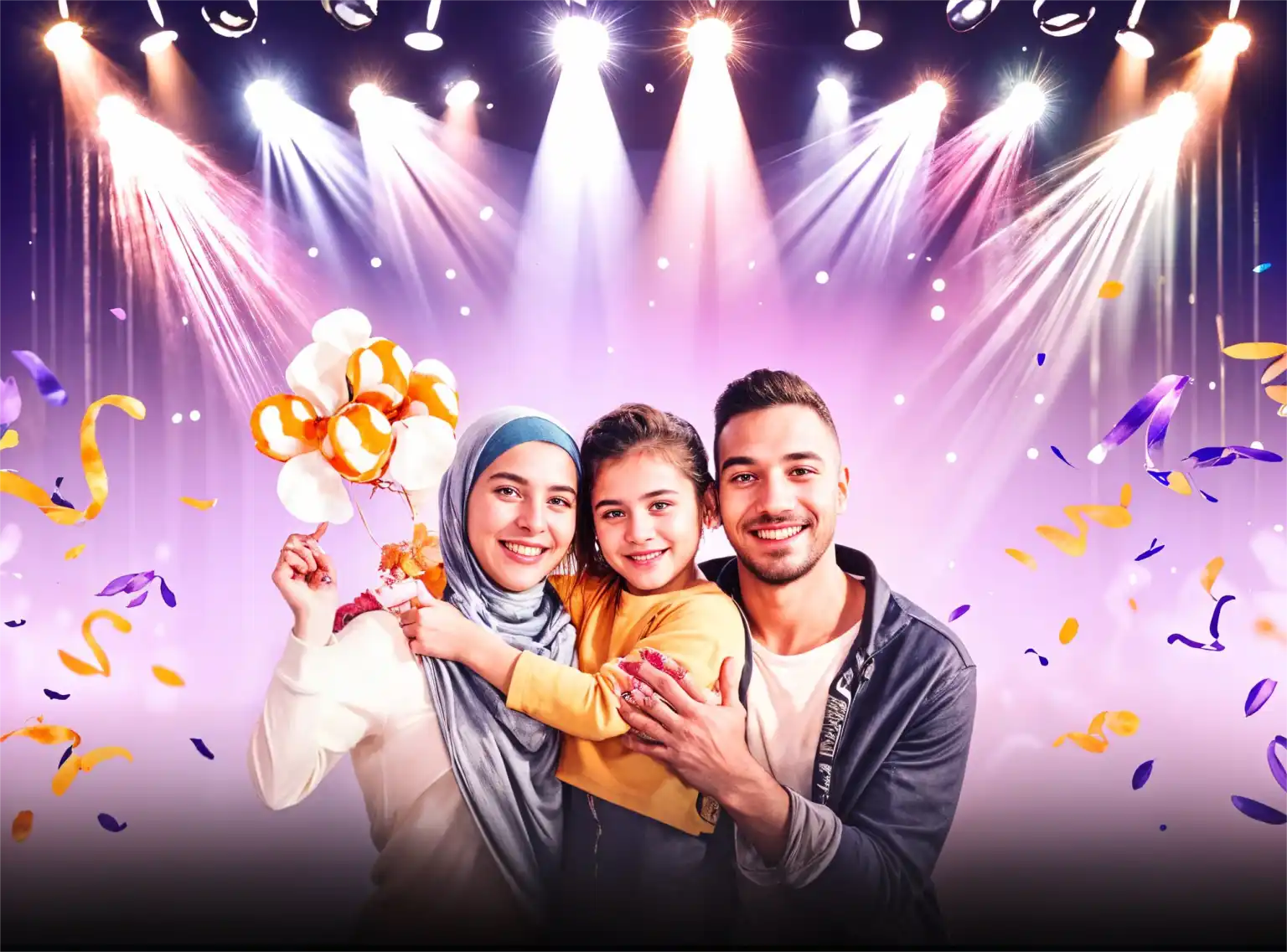 Families enjoying Halal Cinema at Falls Fest Eid Festival 2025